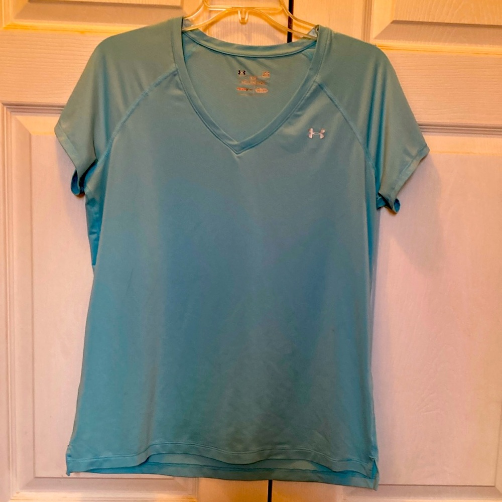Baby Blue Hurley Dry fit top. Size L